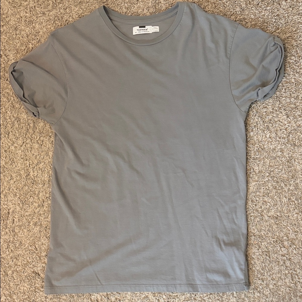Topman Light Gray Short Sleeve Tee